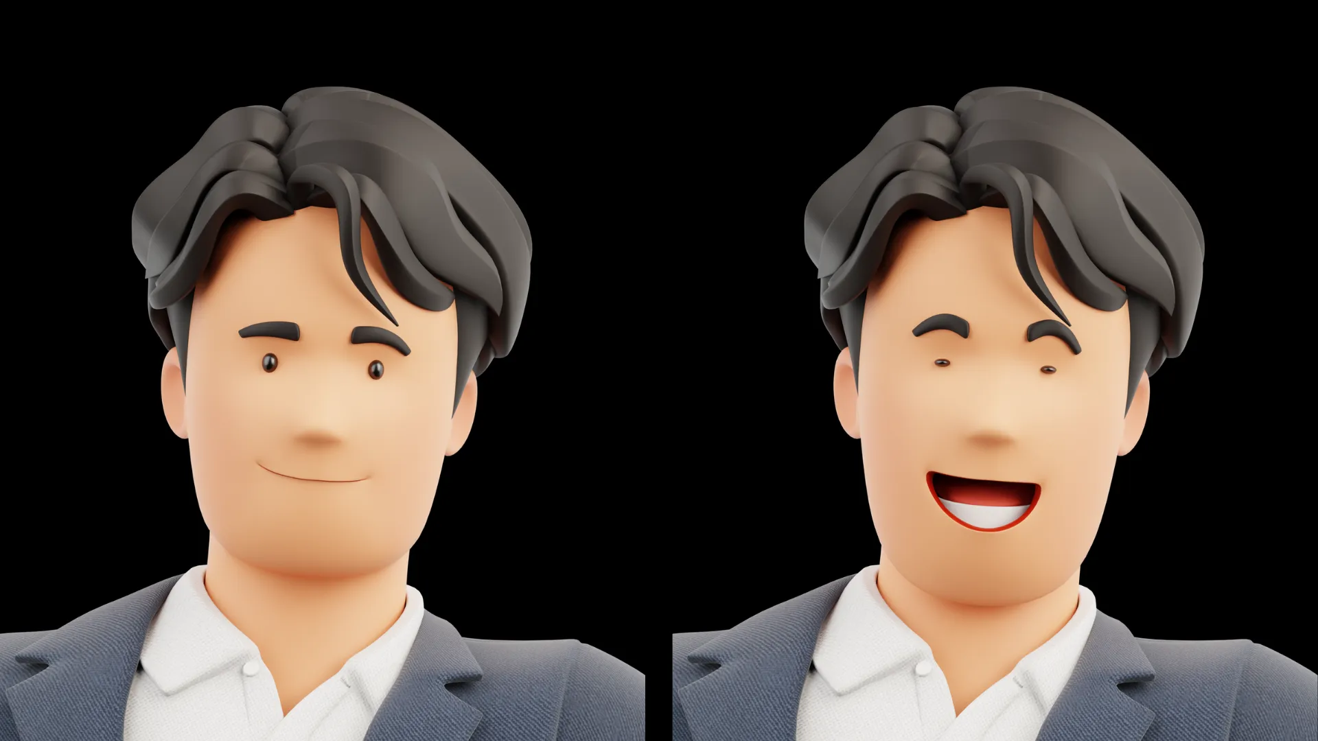 Cartoon Business Casual facial expression 3