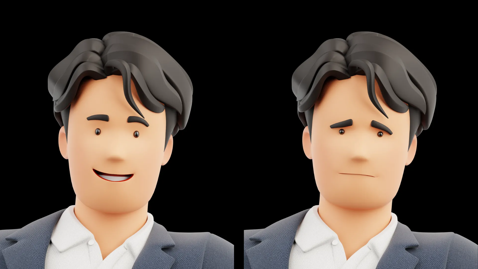 Cartoon Business Casual facial expression 4