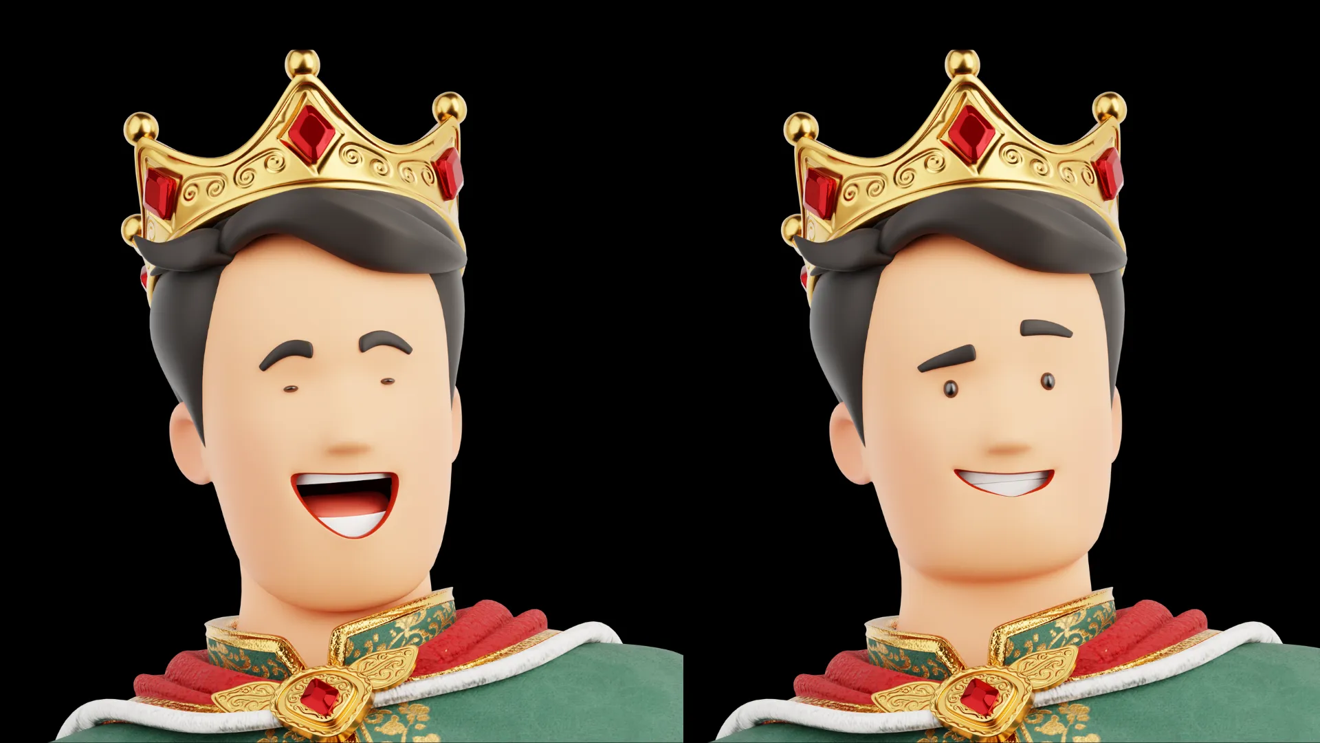Cartoon King facial expression 4