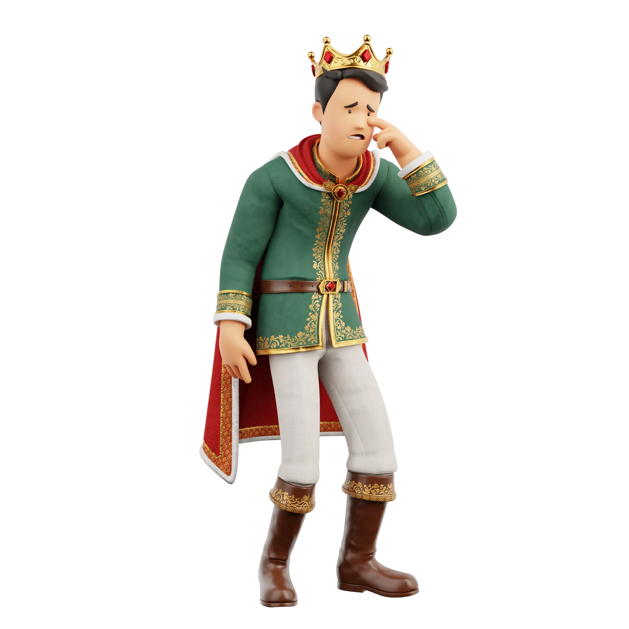 Cartoon King full-body pose 2