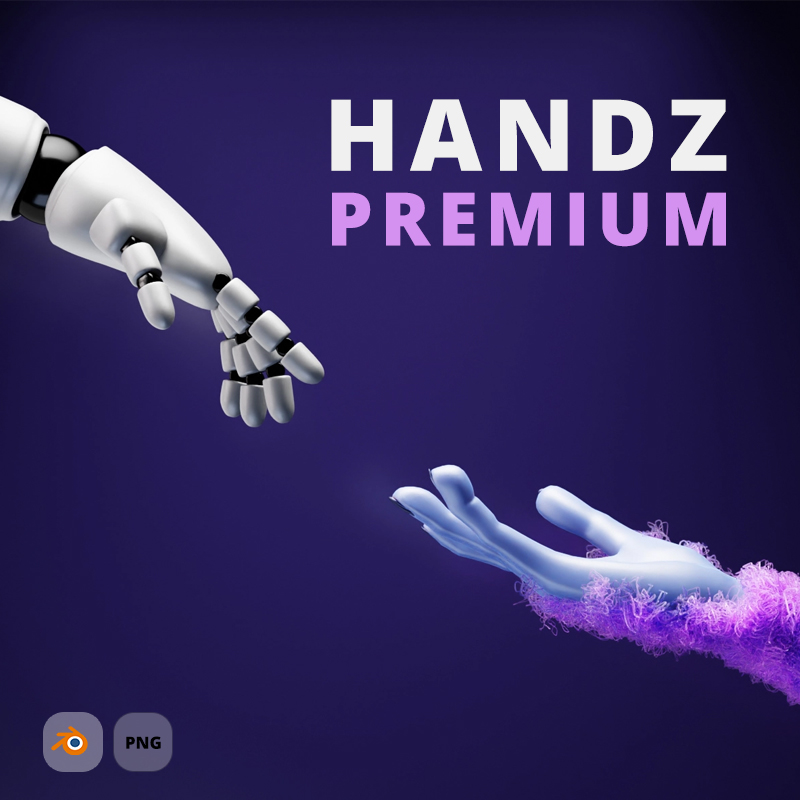 Premium 3D hand models