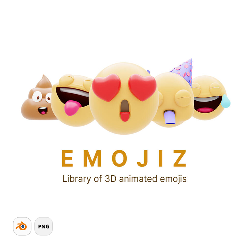 Huge pack of animated 3D emojis